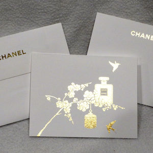 12 CHANEL Floral Note Cards & Envelopes
